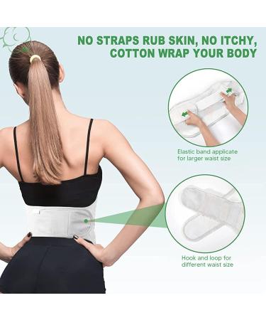Castor Oil Wrap Set for Waist & Neck - Reusable Bio-Rigid Cotton Compress for Relaxation | International Shipping Available - Buy Online on GoSupps.com