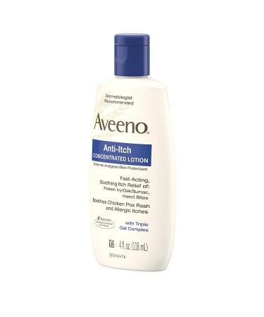 Aveeno Anti-Itch Concentrated Lotion | Fast-Acting Relief for Poison Ivy, Insect Bites, Chicken Pox | 4 fl. oz - Buy Online on GoSupps.com