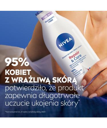  NIVEA NIVEA Repair & Care Sensitive Body Lotion for Sensitive Skin Moisturizing and Protecting Odourless 400ml - Buy Online on GoSupps.com