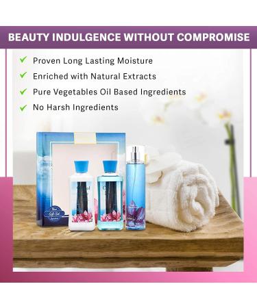 City of Love Bath & Body Care Gift Set - Luxurious Home Spa Set with Body Lotion Shower Gel & Fragrance Mist - Buy Online on GoSupps.com