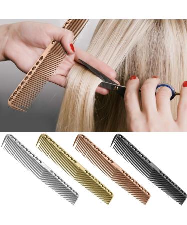 Nicoone Professional Hair Cutting Comb - Aluminum Metal Hairdressing & Styling Tool - Salon & Barber Master Comb - Silver 8.4x1in - Buy Online on GoSupps.com