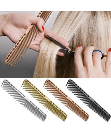 Professional Aviation Aluminum Metal Cut Hair Combs - Rose Gold Size L - 1 Piece for Salons - Buy Online on GoSupps.com