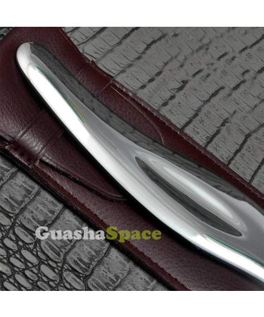 GuashaSpace Medical Grade Stainless Steel Soft Tissue Physical Therapy Chiropractic Sports injuries Therapy Gua Sha Tool Guasha Scraping Tool (ST001U Type) - Buy Online on GoSupps.com