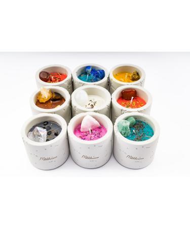 Healing Crystal Candle | Aromatherapy Calming Candle | Non-Toxic Soy Wax with Herbs & Crystals | Best Gifts for Women (Sun - Buy Online on GoSupps.com