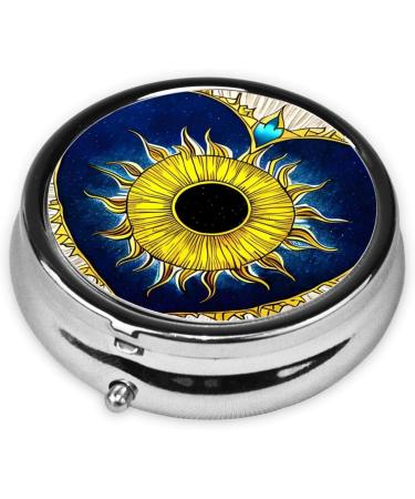 Cartoon Heart Sunround Pill Box - Portable 3 Compartment Organizer for Travel & Everyday Use - Buy Online on GoSupps.com