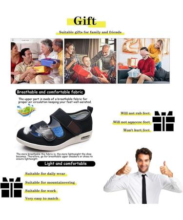 Women's Diabetic Shoes | Breathable Adjustable Non-Slip Air Cushion Shoes for Swollen Feet | Lightweight Comfort for Elderly - Size 9.5 Light Gray - Buy Online on GoSupps.com