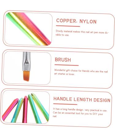 FRCOLOR Sequin Eyelashes nail brush Nail Design gradient nail painting brush cuticle nail cleaning brush nail liner Polish Nail Brush Nail Painting Pull copper Essential Oil Car Freshener - Buy Online on GoSupps.com