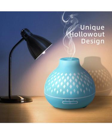 SPLITSKY 400ML Essential Oil Diffuser with Remote Control - Aromatherapy Humidifier for Room, Bedroom, and Office - 10 Hours Quiet Scent Diffuser - 14 LED Colors Timer - Blue - Buy Online on GoSupps.com