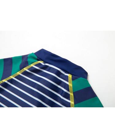 BONVERANO Baby Boys Sunsuit UPF 50+ Swimsuit with Zipper and Sun Hat - 9 Months, Stripe/Green - Buy Online on GoSupps.com