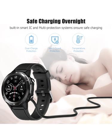 Smart Watch Charger for YAMAY VeryFitPro 2-Pack 3.3-Feet Replacement Magnetic Watch USB Charging Cable Cord for SW021 SW023 Letsfit ID205L ID205U ID205S SW025 Uwatch 3S 3 2 2S - Buy Online on GoSupps.com