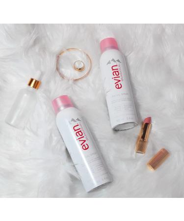 Evian Facial Spray Duo 5 oz - Hydrate & Refresh Skin Revive Makeup Soothe Sensitivity - All Skin Types - Authentic French Alps Skincare - Buy Online on GoSupps.com