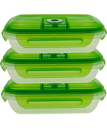 Happy Kitchen Fresh Press Food Canisters 500 ml Pack of 3 - Buy Online on GoSupps.com