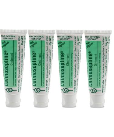 Calmoseptine Ointment Tube 20 Gram Travel Size (Pack of 4) 20 Gram Tube Pack of 4