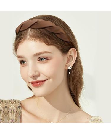 Nayyana Fashionable 3-Piece Wide Braided Headbands for Women & Girls - Non-Slip Hair Accessories in 3 Colors - Buy Online on GoSupps.com