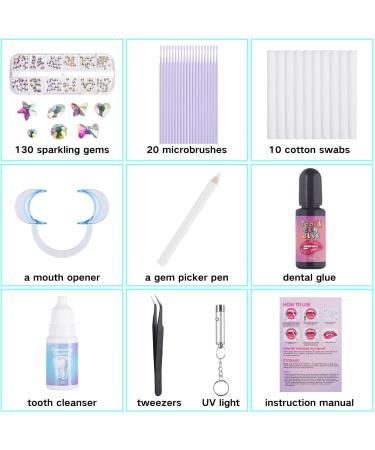 Tooth Gem Kit - DIY Crystals Jewelry for Teeth | Professional Starter Set with Glue & Light | Perfect Gift for Girls - Buy Online on GoSupps.com