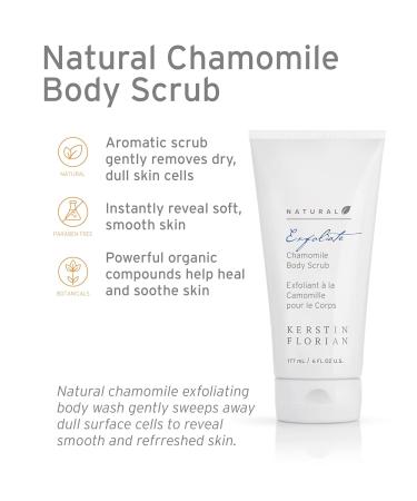 Kerstin Florian Natural Chamomile Body Scrub | Exfoliating Wash for Smooth Skin | Organic Bath & Shower Skincare | 6 fl oz - Buy Online on GoSupps.com
