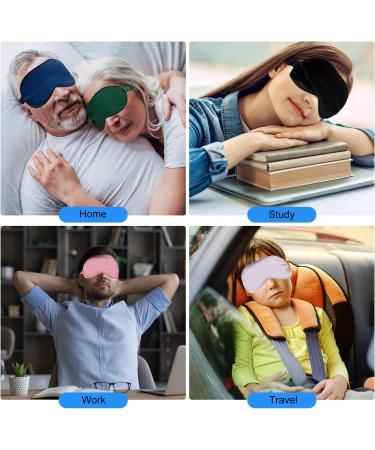 Supregear Silk Sleep Masks 5 Pack - Comfortable Satin Eye Cover for Night Sleeping, Yoga, Travel - Assorted Colors - Men and Women - Buy Online on GoSupps.com