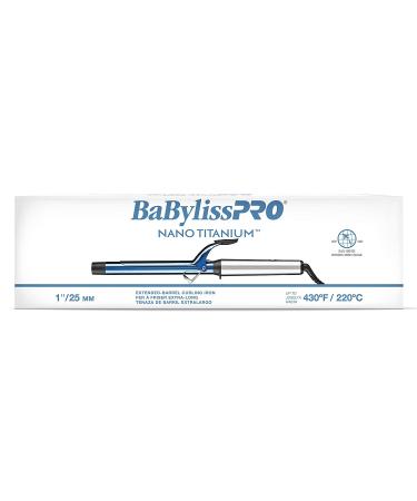 BabylissPRO Nano Titanium Curling Iron 1 inch - Extended Barrel for Long Hair - Buy Online on GoSupps.com
