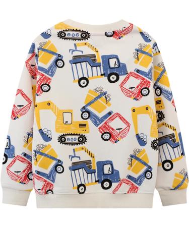 Kids Dinosaur Sweatshirt | Long Sleeve Cotton Pullover | Boys/Girls Casual Top | Baby/Toddler Clothes 2-3 Years - Buy Online on GoSupps.com