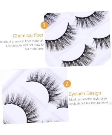 Beavorty 5 Pairs 3d false eyelashes fake eyelashes individual false extension eyelash adhesive natural look eyelash fake extension eyelash Art Eyelashes magnetic G800 chemical fiber extend - Buy Online on GoSupps.com