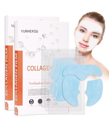 Pure Collagen Films Highprime Collagen Film For Face Melting Collagen Film Soluble Collagen Hydrating Face Mask Moisturizing Improve Skin Elasticity Reduce Fine Lines (2Box) 2 BOX