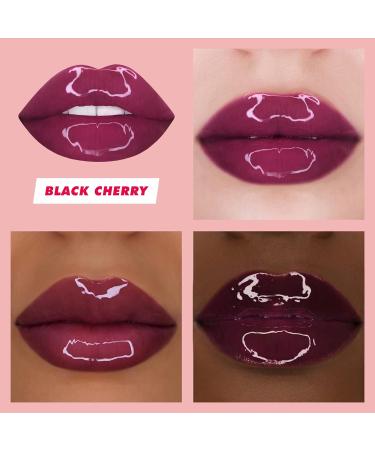 Lime Crime Wet Cherry Lip Gloss in Black Cherry - Vegan Cherry-scented Plumping Gloss for Non-Sticky, Long-Lasting Ultra Glossy Sheen - Buy Online on GoSupps.com
