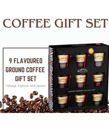 JOLAFUNBS Coffee Gifts - Instant Coffee Hamper | 9x Flavoured Coffee Mini Travel Takeout Cups | Irish Cream Caramel & More- Christmas Gifts For Men Women | Drink Gift For Coffee Lover Gift Card - Buy Online on GoSupps.com