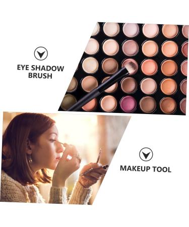 Healeved 18 Pcs Eye Shadow Brush Cream Eyeshadow Eye Shadow Applicator Transparent Plastic Handle - Buy Online on GoSupps.com