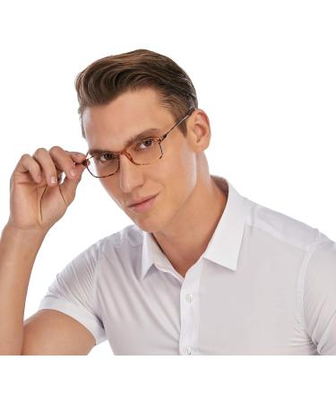DOOViC Blue Light Filter Reading Glasses for Unisex TR259-C | 9 Colors Available C5 Brown Tortoiseshell 2.0x - Shop Now! - Buy Online on GoSupps.com