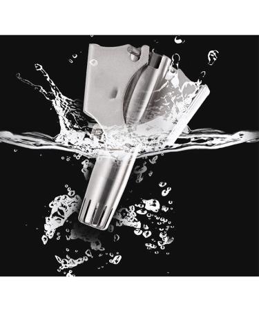 Nose Hair Trimmer for Men - Stainless Steel Manual Shaver Washable Nose & Ear Hair Trimmer - Buy Online on GoSupps.com