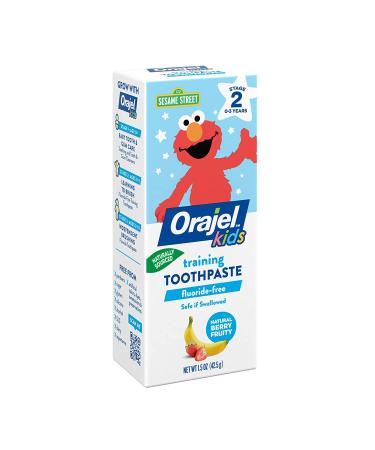 Orajel Elmo Fluoride-Free Training Toothpaste for Kids - Berry Flavor, 1.5 oz (3 Months to 4 Years) - Buy Online on GoSupps.com