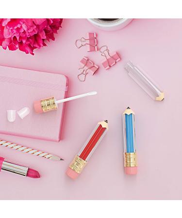 RONRONS 20 Pack 5ml Mini Pencil Lip Gloss Containers with Brush Tip - Refillable and Clear Makeup Bottles for DIY Cosmetics - Buy Online on GoSupps.com