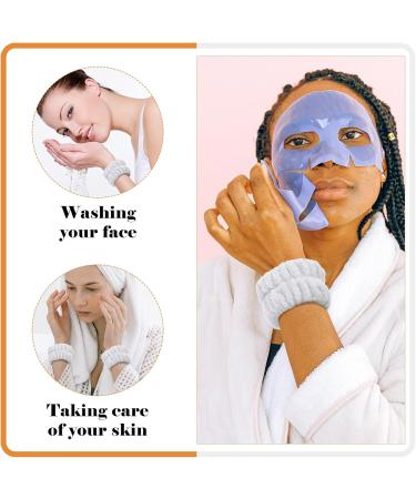 ULTECHNOVO Lot de 2 Bracelets en Peluche Gris Souples pour Lavage du Visage et Spa Accessoires Confortables pour Soins Peau et Maquillage Bandeaux Pratiques Visage Poignet - Buy Online on GoSupps.com