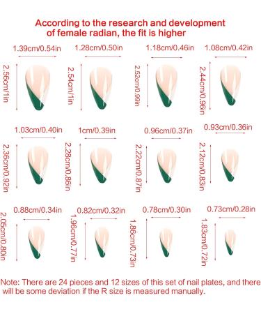 24 Pcs Nails-St. Patrick's-Day Fake-Nails with Designs Acrylic Nails On Nails False Nails for Women False Nails Medium Length with - Buy Online on GoSupps.com