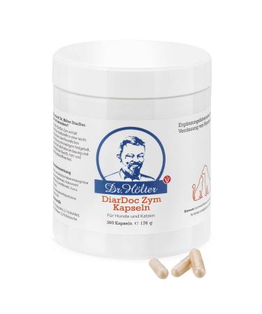 Dr.HOLZ DIADOC Zym pancreatic enzymes digestive enzymes for dogs in intestinal problems and for feeding intolerance/feed allergies (360 Diardoc Zym capsules) - Buy Online on GoSupps.com