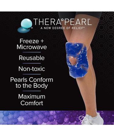 TheraPearl Color Changing Hot Cold Pack for Knee - Reusable Wrap with Gel Beads - Best Ice Bag for Swelling & Injuries - Non-Toxic - Flexible Hot/Cold Compress - Buy Online on GoSupps.com