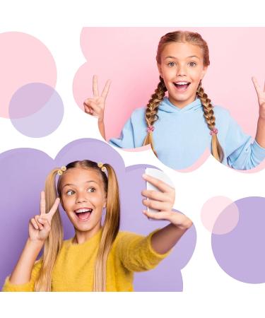 6 Pairs Bubble Ball Elastic Hair Ties - Assorted Acrylic Colorful Ponytail Holders for Girls, Women, Kids, and Toddlers - Buy Online on GoSupps.com