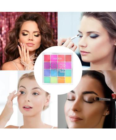 High Pigmented Shades - Long-Lasting Matte Eye-Shadow Palette 16 Colors Everyday Cosmetics for Dating Traveling Home Working Shopping Gathering Rowces - Buy Online on GoSupps.com