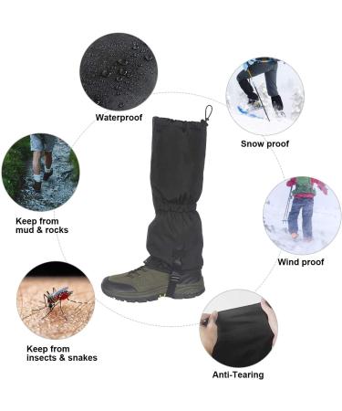 ZWOOS Outdoor Gaiters - Waterproof 600D Oxford Heavy Duty Hiking Gaiters for Climbing & Skiing - Buy Online on GoSupps.com
