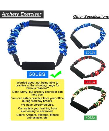 FOSER Archery Band: Open Bow Resistance Trainer for Arm Strength Training - 50LBs - Buy Online on GoSupps.com