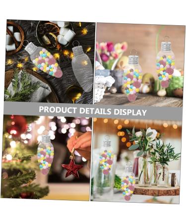 Yardenfun 20pcs Small Light Bulb Candy Bottle Juice Bottles DIY Candy Bottle with Cover Ornament Banquet - Buy Online on GoSupps.com