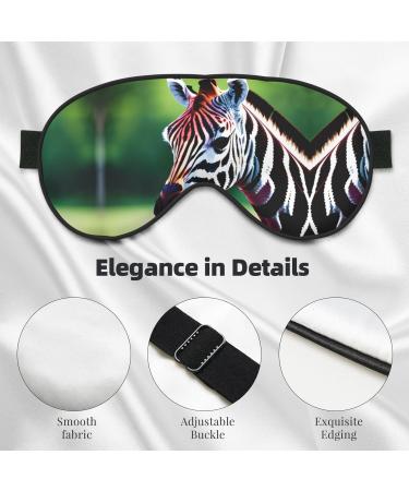 SSIMOO Zebra & Giraffe Print Eye Mask - Double-Sided Soft Light Blocking for Better Sleep - International Shipping Available - Buy Online on GoSupps.com