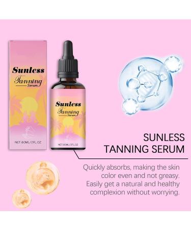  Mimoqk Tanning Drops Body Tanning Oil for Outdoor Sun 60mL Travel Size Gradual Tanner Hydrating Long-Lasting Formula for Face Daily Use Beach Indoor Fitness - Buy Online on GoSupps.com