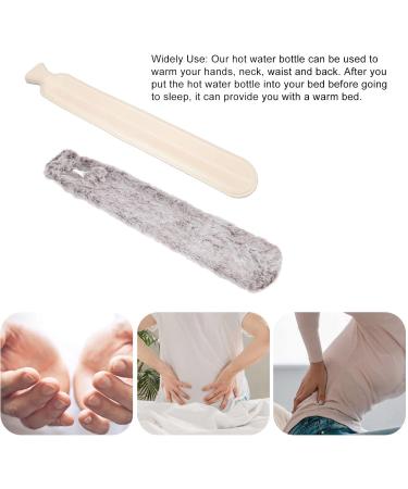 Chiciri Hand Warmer Water Bag - Leak-Proof Plush Explosion-Protected Hot Water Bag for Office Use (Brown & White) - Buy Online on GoSupps.com