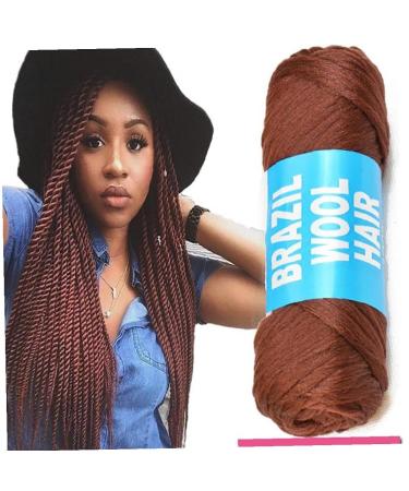 70g Knitting Brazilian Wool Braided African Man-Made Twisted Wig Hair for Stylish Looks - Buy Online on GoSupps.com