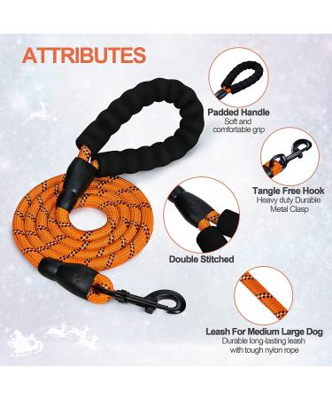 Buy Iokheira 15m Drag Line for Dogs | Training Leash with 360 Carabiner & Hand Loop - Reflective Orange - Perfect for Large & Small Dogs - Buy Online on GoSupps.com