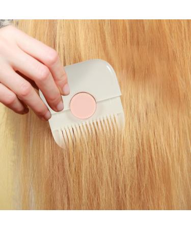 TOVINANNA 2 in 1 Hair Trimmer Split Ends Hair Trimmer Manual Bangs Trimmer Comb Protable Hair Thinning Comb Slim Haircuts Cutting Tool for Girls Women 7.2x6.6cm Pink - Buy Online on GoSupps.com