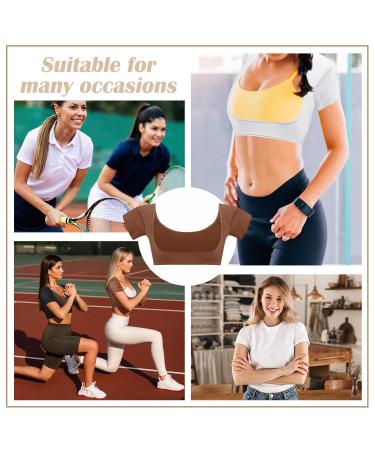 6-Piece Breathable Armpit Vests with Sweatproof Pads for Women & Girls | Washable Forearm Weld Protection - Dark Color - Buy Online on GoSupps.com