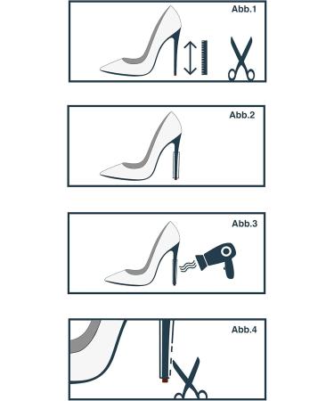 Moonflower High Heel Protectors - Transparent 6 cm (Pack of 2) | Premium Durable Footwear Accessories for Women - International Shipping Available - Buy Online on GoSupps.com