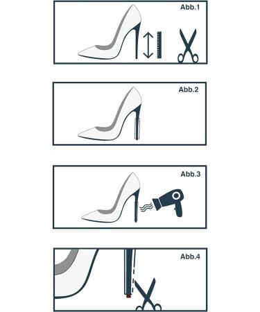 High Heel Protectors Transparent - Pack of 4 | Moonflower | International Shipping - Buy Online on GoSupps.com
